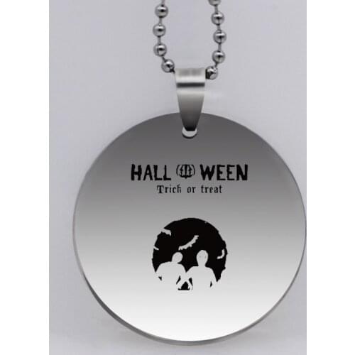 Ufine Christmas gift for dad jewelry glass mustache best father pendant army card stainless steel custom necklace N4597