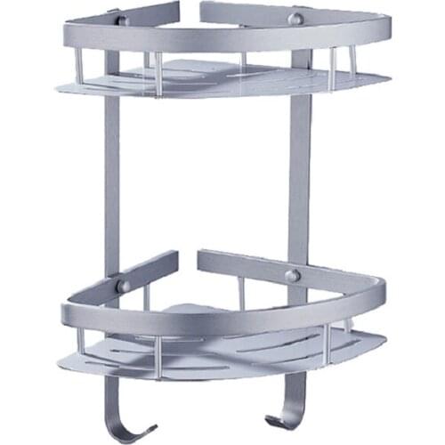 Bathroom Rack Shower Room Bathroom Shower Room Shower Room Mirror Front Wash Table Space Aluminum Triangle Basket Wall Rack