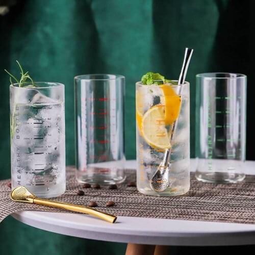 Explosion-proof Split High Boric Silicon Glass Take The Metric Cup Yogurt Cup Tim Cup Milk Cup Breakfast Cup 300ml