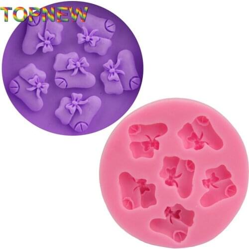 Snow Boots Shape Fondant Cake Silicone Mold Candy Jelly Mould Cake Decorator Baking Tools 1965