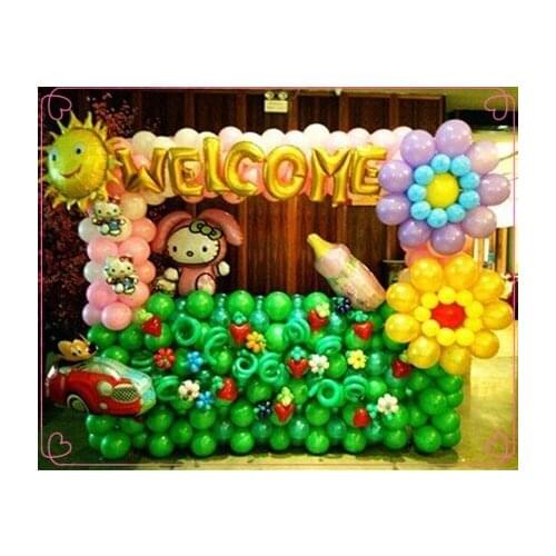 16inch 40cm capital letter WELCOME set foil mylar helium Balloons for Birthday wedding Party shopwindow Decoration