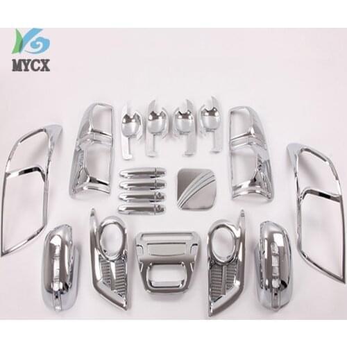 2012-2014 For Toyota Hilux Chrome Accessories ABS Chrome Kits For Toyota Hilux Vigo Car Styling Decorative Hilux Parts 22PCS