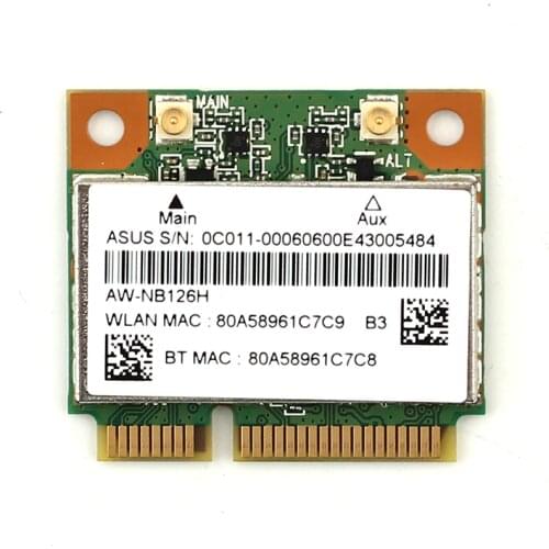 Atheros AR5B225 WIFI Wireless Bluetooth BT 4.0 Half MINI PCI-E Wlan Card Better than 1030 6235 6230 150M Laptop Network Adapter
