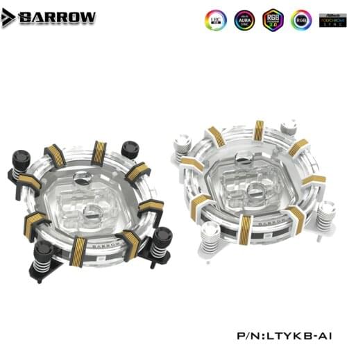 Barrow LTYKB-ARK for Intel socket LGA115x LRC RGB v2 Aurora Limited Edition CPU waterblock 0.4MM microcutting micro waterway