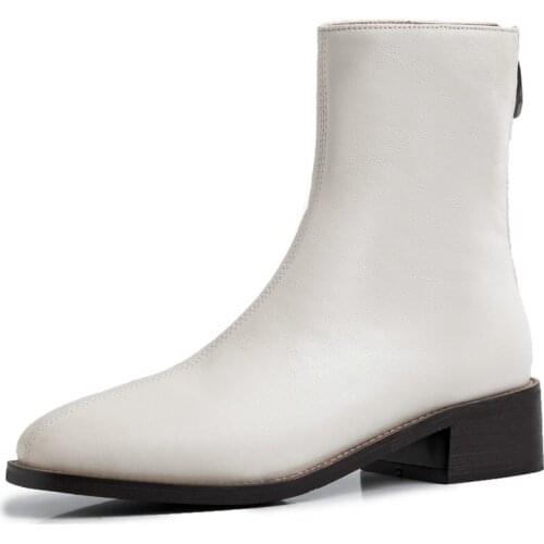 New style Genuine leather Chelsea boots Womens boots Autumn and winter Fashion female boots Womens shoes