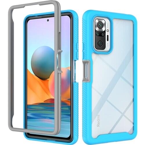 Business Acrylic Shockproof Clear Case for Xiaomi Redmi Note 10 Pro 9T 9S Poco M3 X3 NFC 10T Lite Phone Bag