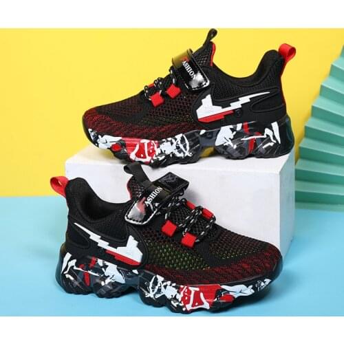 Spring Autumn Kids Sport Shoes For Boys Running Sneakers Casual Girl Tenis Shoes Mesh Fashion Childrens Shoes Platform Light