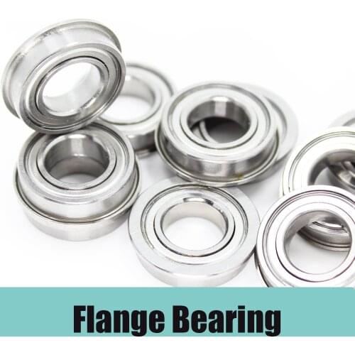 F6800ZZ Flange Bearing 10x19x5 mm ABEC-1 10PCS F6800 Z ZZ Flanged Ball Bearings