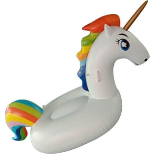 200cm Giant Inflatable Unicorn Pool Float Tube Raft Swimming Ring Pool Toys Water Bed Circle Boia Piscina For Adults Children