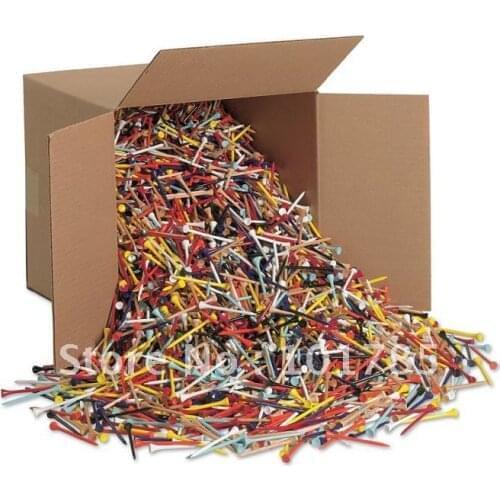 Quality promotion birch wood 70mm 49mm colorful golf tees