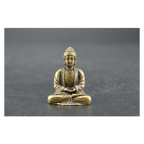 Chinese pure brass Sakyamuni Buddha small statue