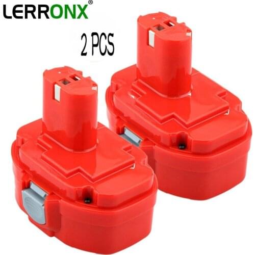 LERRONX 2PCS 18V 2.0Ah NI-CD Rechargeable battery Replacement for Makita Power Tools UB181D ML180 SC190DWDE 4334D 5026DB bateria