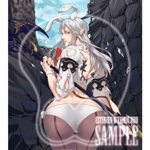 Anime Final Fantasy XIV Sexy 3D Soft Gel Gaming Mouse Pad Mousepad Cartoon Wrist Rest Keyboard Pad Computer Mat Cosplay Gifts