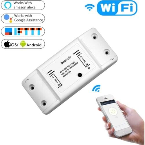 Wifi Switch Module Universal Smart Wifi Breaker Timer DIY Wifi Smart Light Switch For Smart Home Work with Alexa Google Home