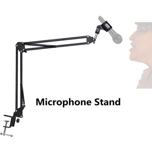 Microphone Scissor Arm Stand Bm800 Holder Tripod Microphone Stand F2 With A Spider Cantilever Bracket Universal Shock Mount