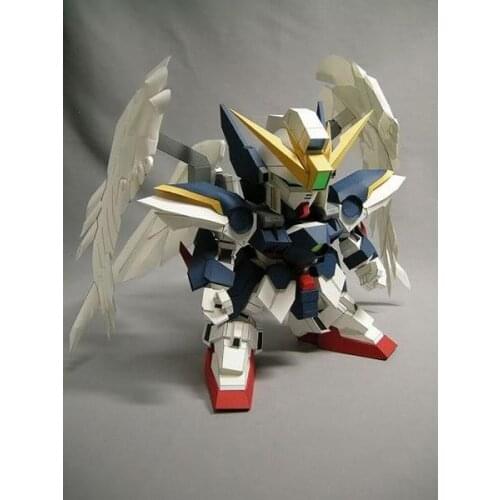 SD Flying Wing Zero Gundam 3D Paper Model DIY Handmade Toy