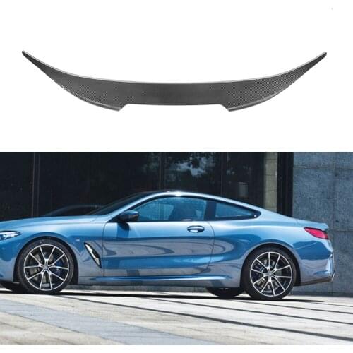 Dry Carbon Fiber Material Rear Trunk lip Spoiler AC Style for BMW 8 Series G15 F92 M8 Coupe 2 Door 2020 UP Not Cabriolet