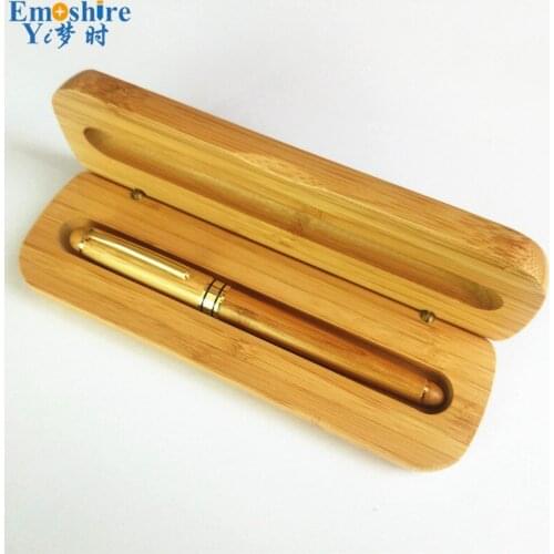 Creative Handmade Craft Stationery Eco-friendly Bamboo Ballpoint Pen Promotional School Stationery Bamboo Carving MB Pen P176