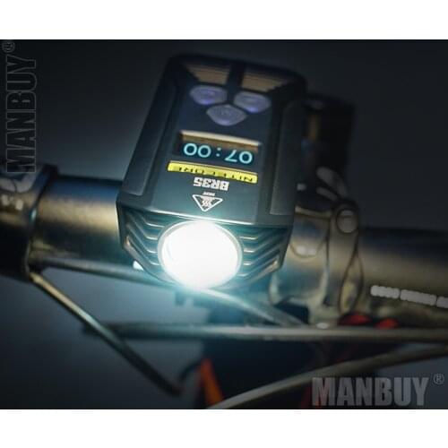 Top Sales Nitecore BR35 1800 Lumens 2x CREE XM-L2 U2 Built-In Battery Pack Dual Distance Beam Rechargeable Bike Light for Riding