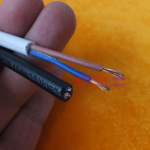 High Quality 10m 15m 20m/lot 2*0.5mm2 square light wire double wires connecting wire wire chandelier lighting power line fitting