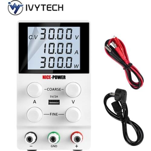 IVYTECH High-precision Voltage Regulated Lab Power Supply 30V 10A Power Supplies Adjustable Voltage And Current Regulator 30 V