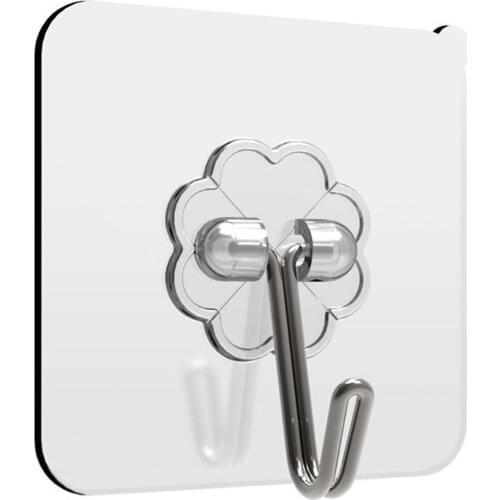 10 Pieces Of Transparent Strong Self-adhesive Door Wall Hanging Hanger Hook Heavy Load Rack Suction Cup For Kitchen And Bathroom