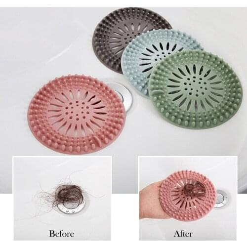 Sink Sewer Filter Floor Drain Strainer Water Hair Stopper Bath Catcher Shower Cover Kitchen Bathroom Anti Clogging