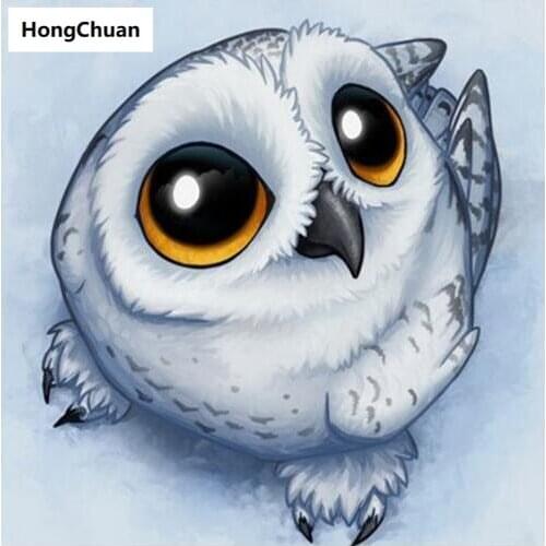 Cute Owl Cartoon 5D DIY Full Square/Round Diamond Painting Diamond Embroidery Diamond Cross Stitch Home Decoration Gift