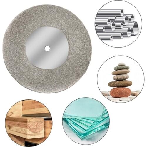 50/60mm Diamond Cutting Disc Grinding Wheel Saw Circular with 3mm Shank Drill Bit Rotary Tool for Angle Grinder Diamond SawBlade