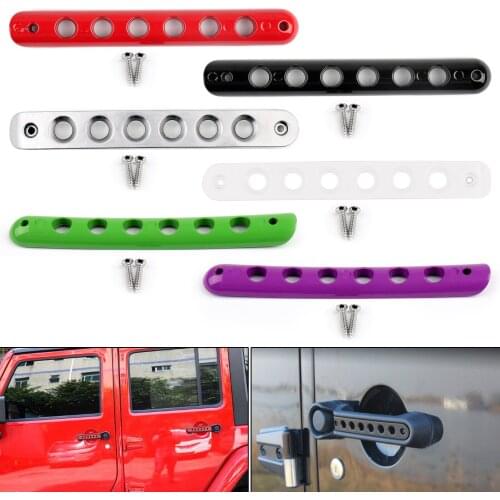 Artudatech Aluminum Door Handles Tailgate Trim Inserts For Wrangler 2 4 Door Accessories