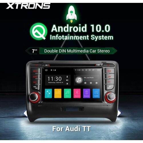 2 Din 7"Android 10.0 Car DVD Player multimedia for Audi TT MK2 8J 2006 2007 2008 2009 2010 2011 2012 GPS Radio GPS OBD Canbus