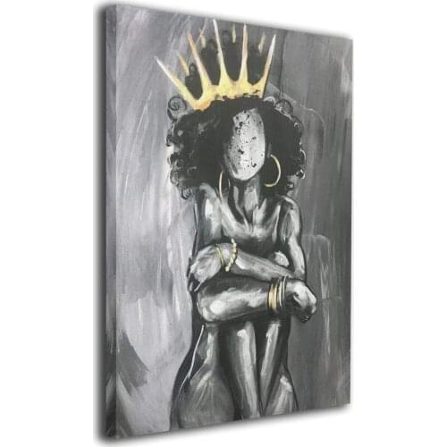 Black Women Wall Art African American Painting Canvas Art