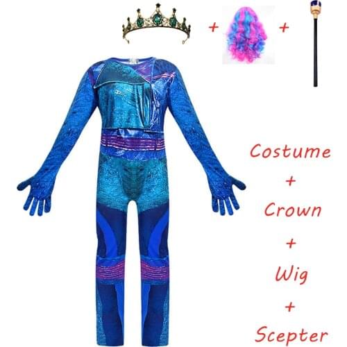Kids Halloween Costumes for women Fantasia Party girls Audrey descendants 3 Mal Red evie Costumes Cosplay Fancy costume for gift