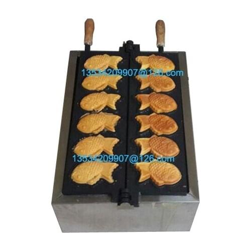 6pcs Commercial Use Non-stick 110v 220v Electric Taiyaki Baker