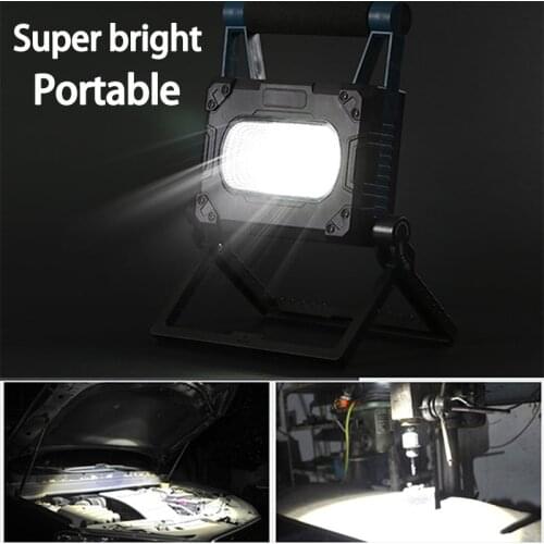 Super bright Built in Battery 30W COB Work Light Portable Waterproof USB Rechargeable Adjustable Camping Lantern Power Display