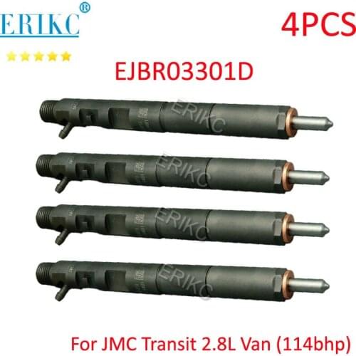 4PCS Diesel Nozzle EJBR03301D Euro 3 Common Rail Injector R03301D For Delphi JMC Transit 4JB1TCI Spare Car Parts 3301d JX4932LQ3