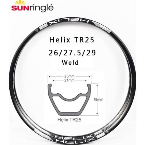 Sun Rim Helix TR25 26 27.5 29 inch Vacuum Tubeless XC TR Mountain Bike Rim Hoops