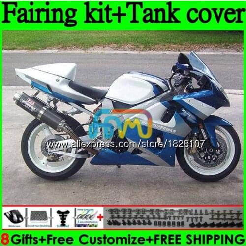 Kit+Tank For SUZUKI TL1000R 1998 Blue white 1999 2000 2001 2002 2003 100BS.71 TL1000 TL 1000 R 1000R 98 99 00 01 02 03 Fairing
