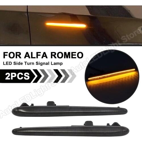 2Pc LED Side Marker Lights Arrow Turn Signal Blinker Repeater Lamps For Alfa Romeo Giulietta 940 Juliet Sprint Veloce Ti 5052294