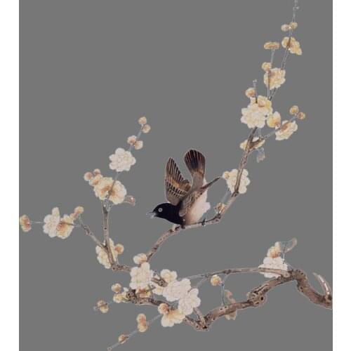 Magpie Flower Patch Cute Animal Stickers Iron on Print on Transfers for Clothes T-shirt Accessory Applique DIY Heat Transfer