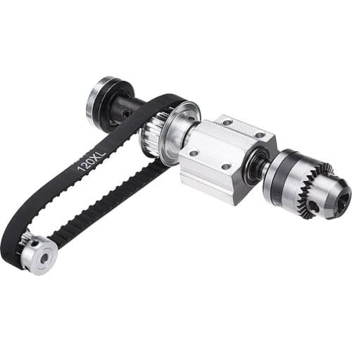 No Power Spindle Assembly B12 Drill Chuck Trimming Belt Small Lathe Accessories Set