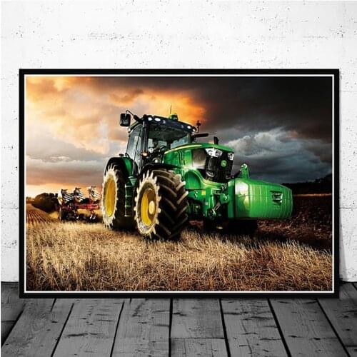 High Definition Printed TRactor Farm Industry Modern Film Painting Picture Poster Retro Art Living Sofa Quality Canvas WallDecor