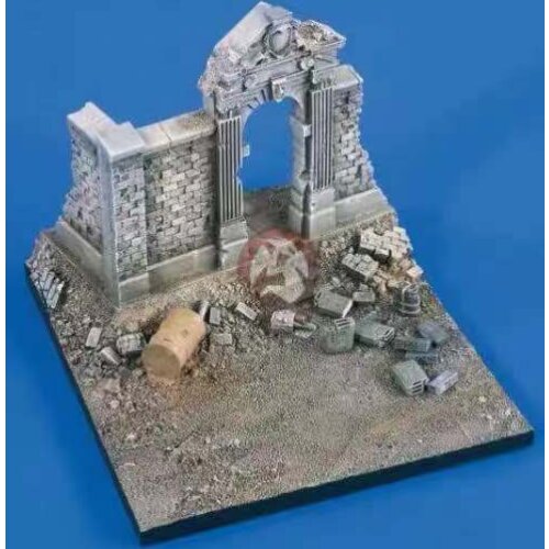 Scenery resin platform building (15*20cm) 1:35