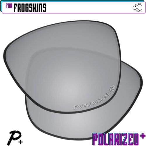 EZReplace Polarized Replacement Lenses for - Oakley Frogskins Sunglasses - Silver P Plus