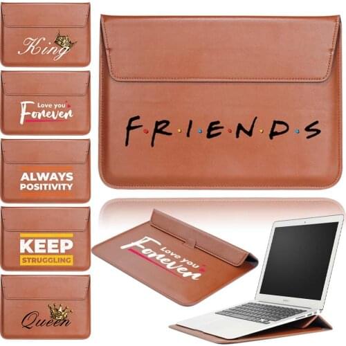 Portable PU Leather Laptop Sleeve Bag Case 11 12 13 14 15 Inch XiaoMi Huawei Unisex Notebook Bag for MacBook Air 13.3 Inch
