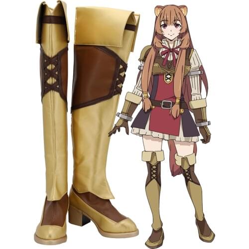 2019 the rising of the shield hero Tate no Yuusha no Nariagari Anime boots Raphtalia Cosplay Shoes Halloween Carnival