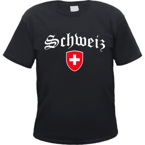 Switzerland T-Shirt, Emblem, Zurich, Bern, Luzern, Uri, Schwyz, Obwalden, Basel