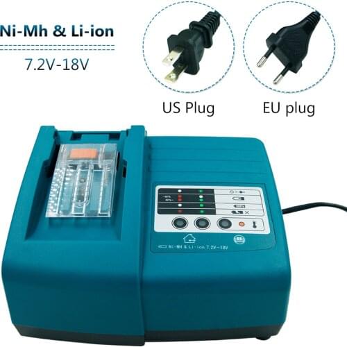 7.2V-18V DC18RA DC18RT Replacement Lithium Charger for Makita DC18RC Power Tool Battery BL1830 BL1840 BL1430 Li-ion Battery