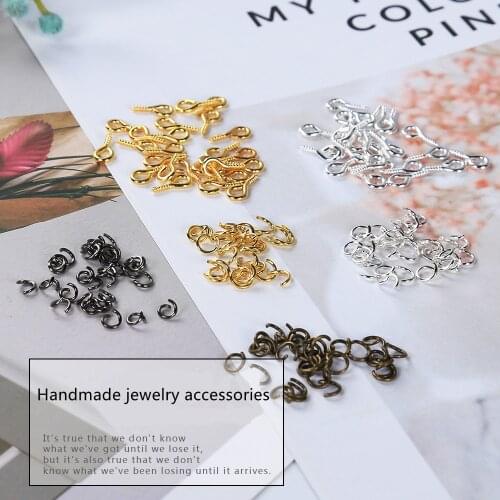 DIY Handmade Jewelry Metal Accessories Material Crystal Epoxy Resin AB Glue Pendant Claw Nail C Ring