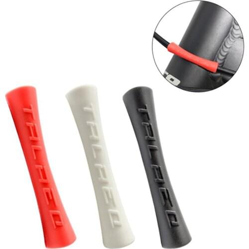 4pcs Bike Brake Shift Line Cable Protective Sleeve Bicycle Frame Paintrubber Protector Cover